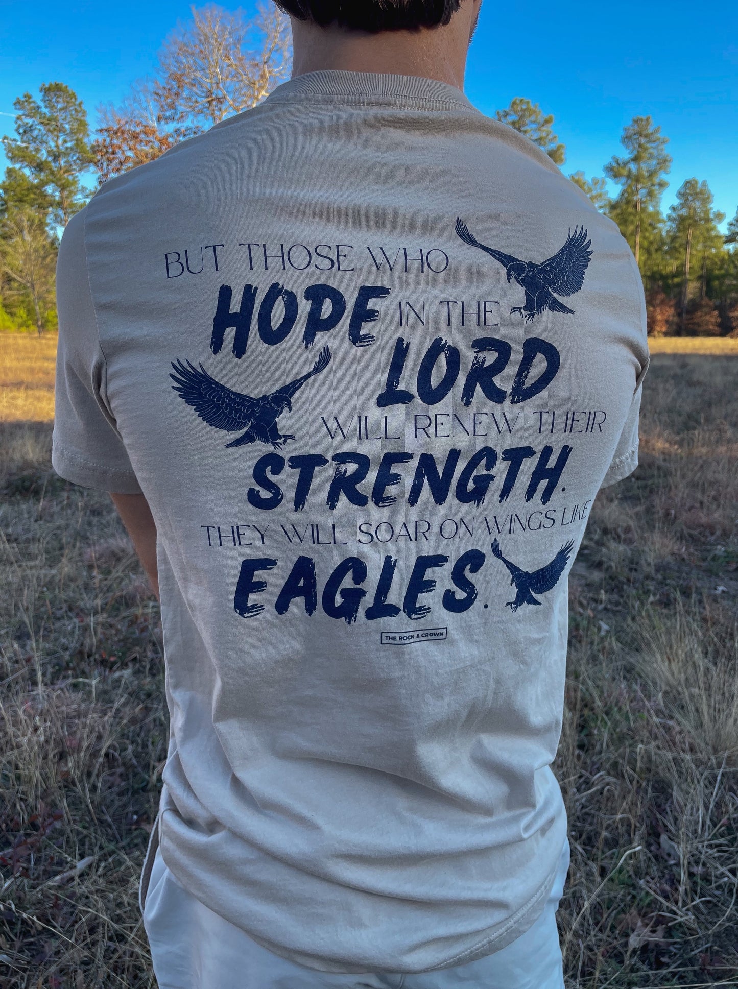 "Isaiah 40:31" T-Shirt -`Beige