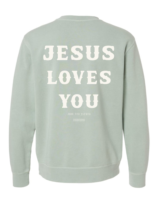 Jesus Loves You-Crewneck Sweatshirt